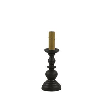 Candlestick Lamp 8.5" Black