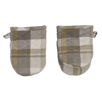 Bennet Plaid Mini Mitt Set/2