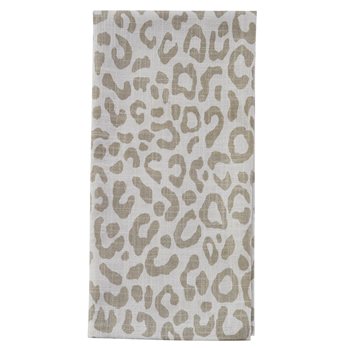 Safari Leopard Printed Towel - Natural