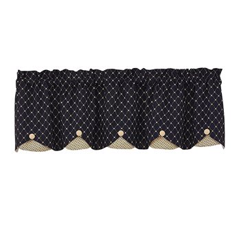 Carrington Lined Scllp Valance 58X15