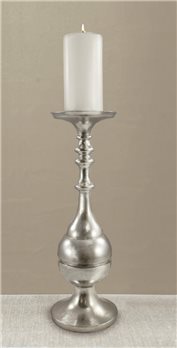 Finial Candle Holder Nickel