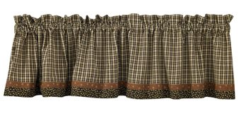 Cider Mill Lined Valance 72X14 Brdr