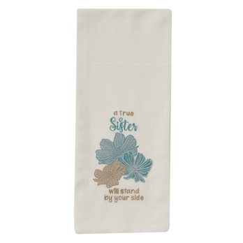 A True Sister Embroidered Dishtowel