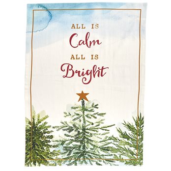 Calm And Bright Dishtowel