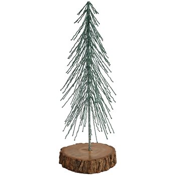 Brush Tree With Wood Base - Large