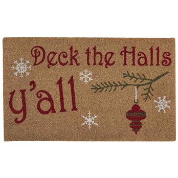 Deck The Halls Y'All Doormat