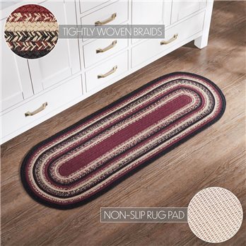 Connell Jute Rug Oval w/ Pad 17x48