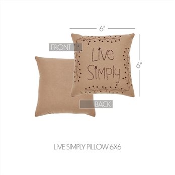 Pip Vinestar Live Simply Pillow 6x6