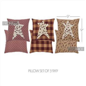 Pip Vinestar Pillow Set of 3 9x9
