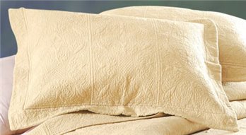 Taupe Quilted Matelasse Standard Sham