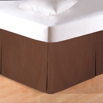 Brown King Bed Skirt