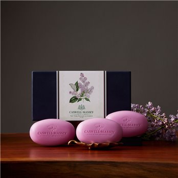 Caswell-Massey NYBG Lilac Box of Three Soaps