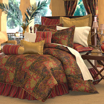 Kalinjar California King Comforter Set 18" Drop Bed Skirt