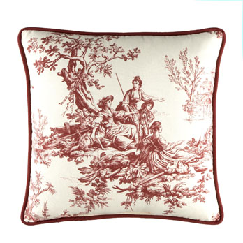Bouvier Red 18" Square Pillow