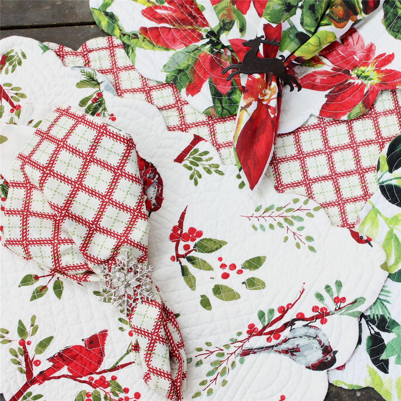 Fall & Christmas Placemats, Napkins, Accessories