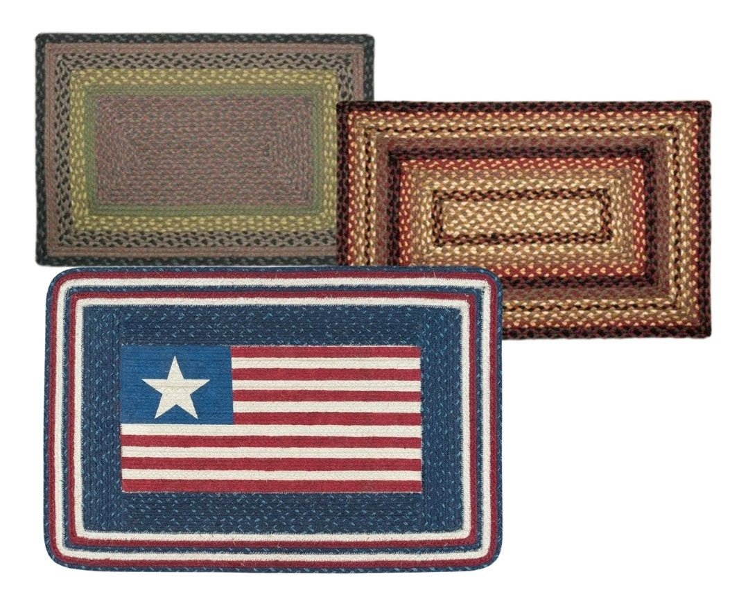 Rectanglular Braided Rugs