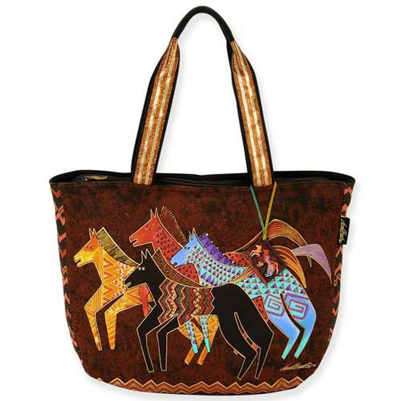 LAUREL BURCH WILD HORSES LEATHER HANDBAG | eBay