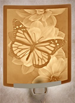 Butterfly Night Light by Porcelain Garden