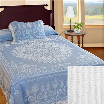 Spirit of America Bedspread Twin White