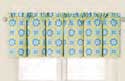 Delilah Blue Unlined Valance