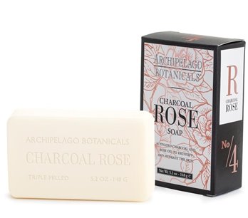 Archipelago Charcoal Rose Bar Soap