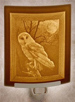 Owl Night Light by Porcelain Garden