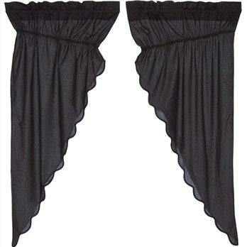 Arlington Prairie Short Panel Scalloped Set of 2 63x36x18