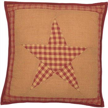 Ninepatch Star Quilted Pillow 16x16