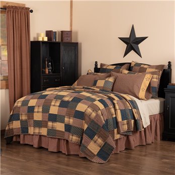 Patriotic Patch Luxury King Quilt 120Wx105L