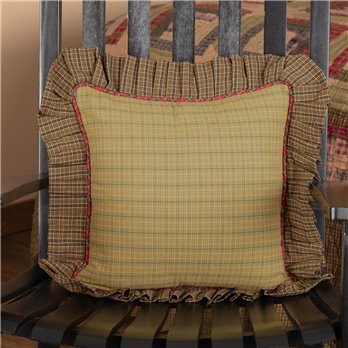 Tea Cabin Fabric Ruffled Pillow 16x16