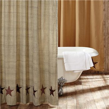 Dawson Star Patchwork Shower Curtain 72x72 by VHC Brands for sale online 