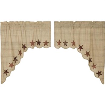 Abilene Star Swag Set of 2 36x36x16