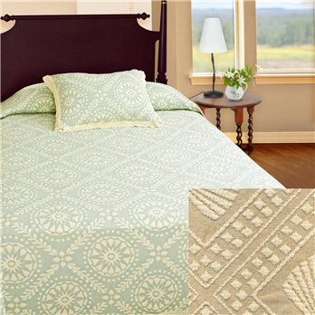 Americana King Linen Bedspread