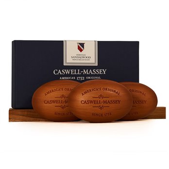 Caswell-Massey Sandalwood Woodgrain Soap set (3 x 5.8 oz)