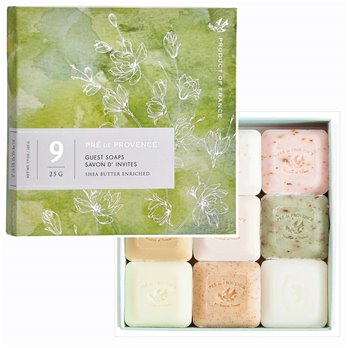 Pre de Provence Guest Soaps Set of 9 (Classic scents, green box)