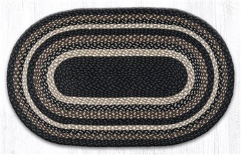 Mocha/Frappuccino Oval Braided Rug 27"x45"