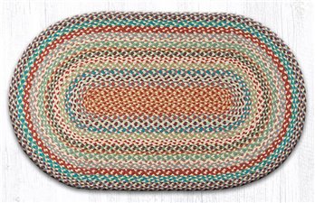 Multi 1 Oval Braided Rug 27"x45"