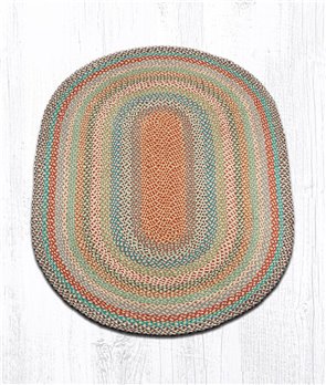 Multi 1 Oval Braided Rug 4'x6'