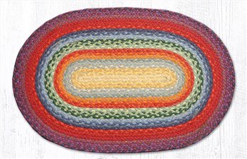 Rainbow 1 Oval Braided Rug 20"x30"