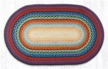 Rainbow 1 Oval Braided Rug 27"x45"