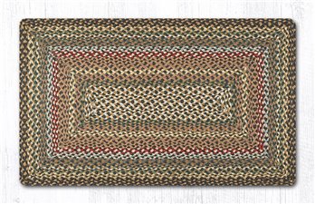 Fir Tonal Rectangular Braided Rug 27"x45"