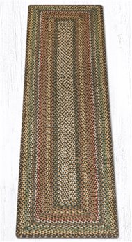 Fir Tonal Rectangular Braided Rug 2'x8'