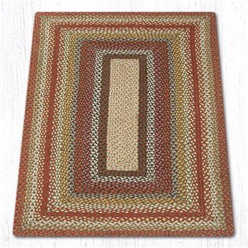 Honey/Vanilla/Ginger Rectangular Braided Rug 3'x5'