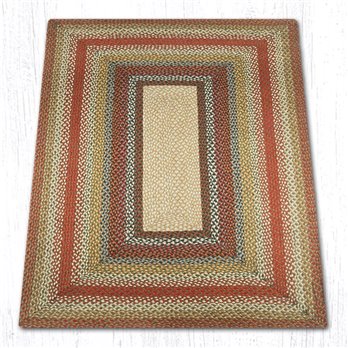 Honey/Vanilla/Ginger Rectangular Braided Rug 4'x6'