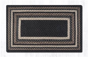 Mocha/Frappuccino Rectangular Braided Rug 27"x45"