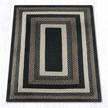 Mocha/Frappuccino Rectangular Braided Rug 4'x6'