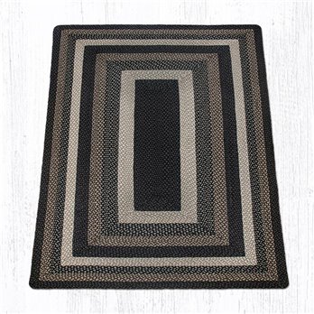 Mocha/Frappuccino Rectangular Braided Rug 5'x8'