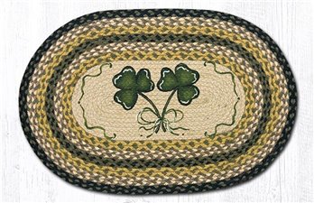 Shamrock Oval Braided Rug 20"x30"