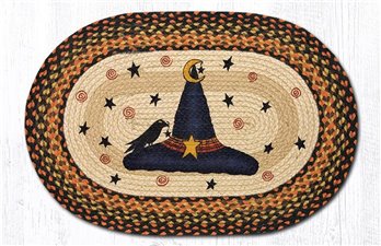 Witch Hat Oval Braided Rug 20"x30"