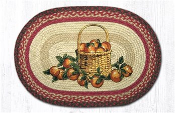 Apple Basket Oval Braided Rug 20"x30"